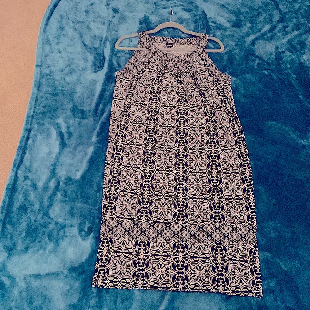 Dress, Rafaela, black & white sleeveless